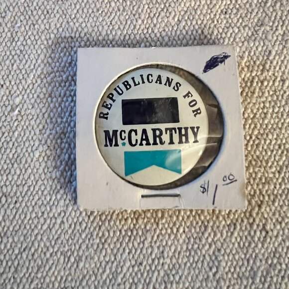 Republicans For McCarthy Vintage Political Pin - Picture 1 of 2